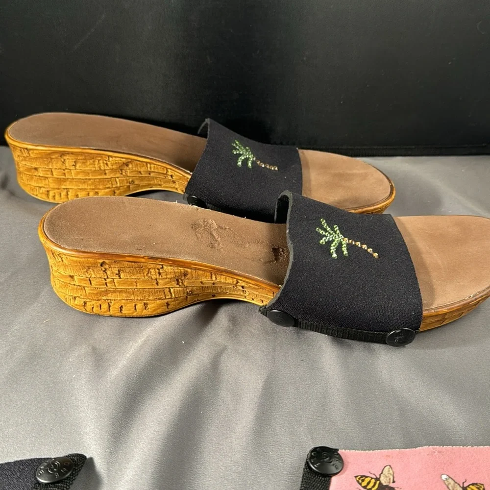 Onesole brown Lightweight Wedge Sandals 3 pairs Neoprene Interchangeable… - Picture 3 of 7